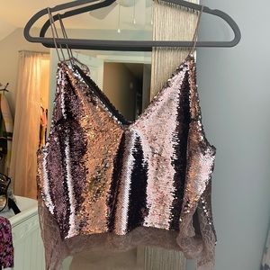 Free People sequin top